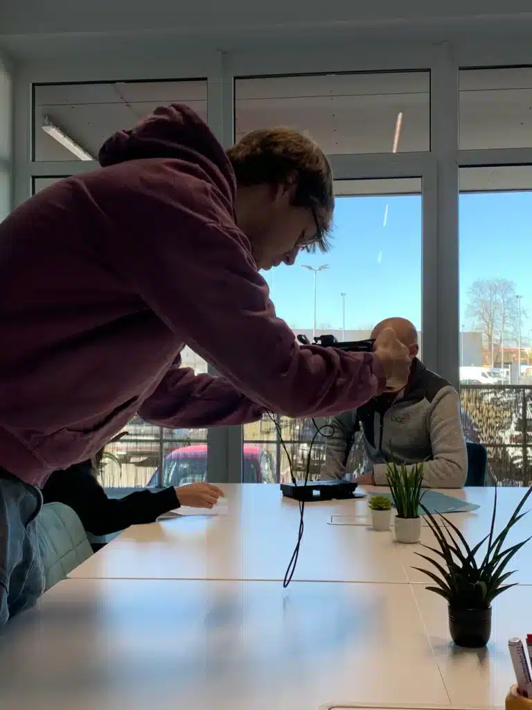 Social Media Video Dreh Behind-the-Scenes