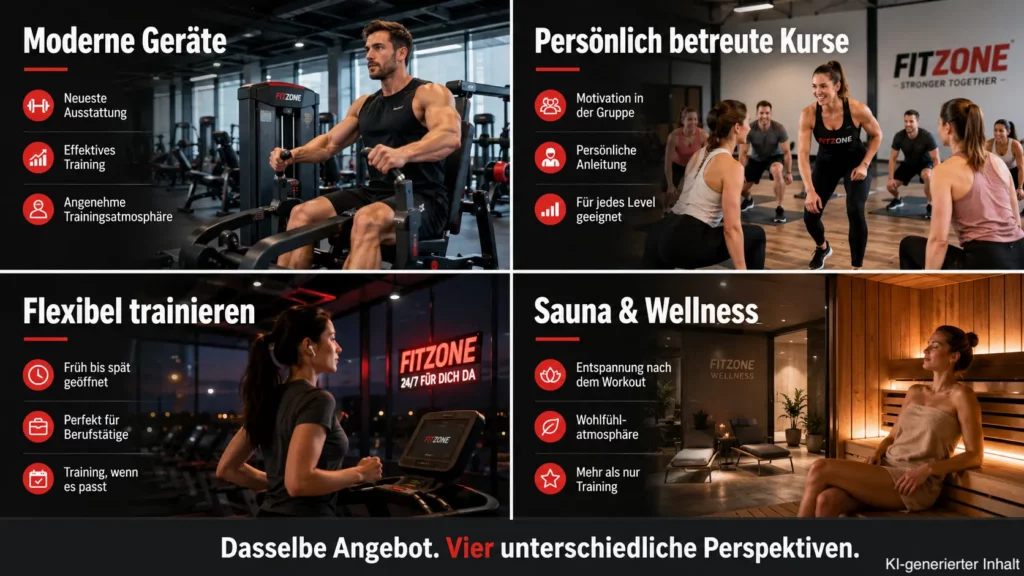 Verschiedene Meta Ads Creatives