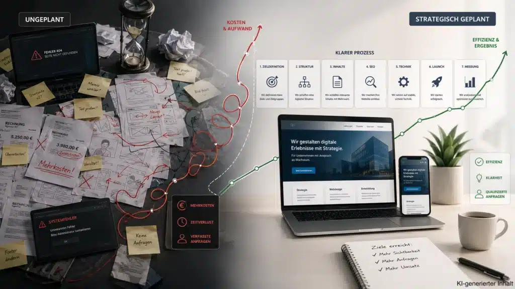 In 9 Schritten zur optimalen Website-Strategie: Warum Websites durchdacht sein müssen